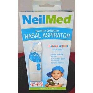 NeilMed Nasal Aspirator Battery Operated for Infant & Children New Open‎ Box